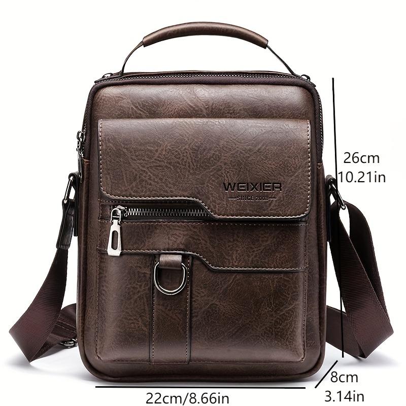 Crossbody Bag Women'S Shoulder Bag Vintage Leather Vertical Hand Business Women'S Casual Leather Bag Satchel Bag For Women