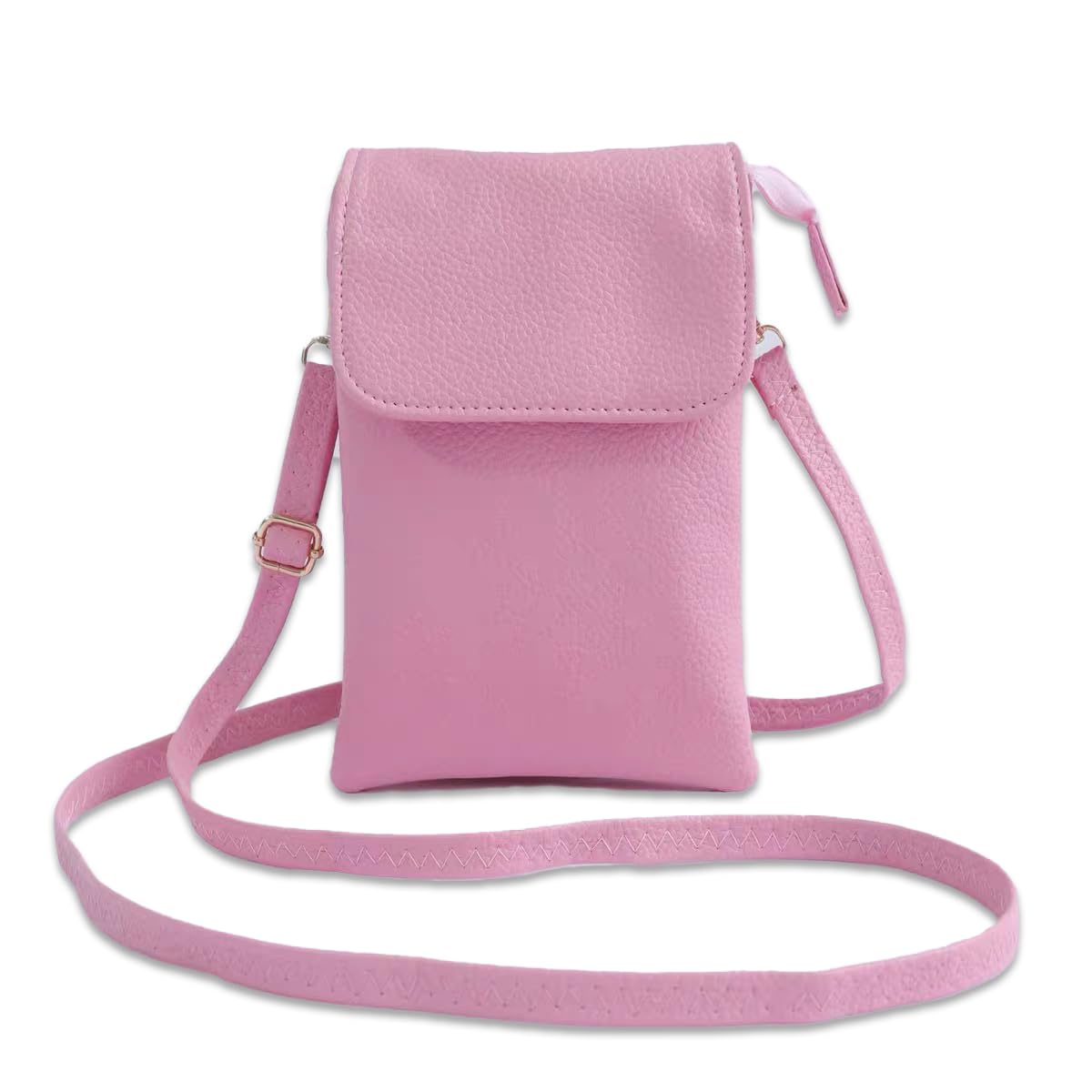 

ThreeSix Smartphone Shoulder Smartphone Mobile Phone Adjustable Lightweight Pouch, Women s Bag, Pouch, Pouch, Length, Crossbody, Simple, розовый