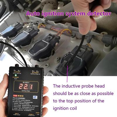 Auto Ignition System Digital Spark Voltage Fault Misfire Engine Car Ignition Tester Detection Diagnostic Cylinder M8t2