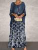 Elegant Chiffon Fashion Trendy Mesh Bat Sleeve Maxi Long Dress