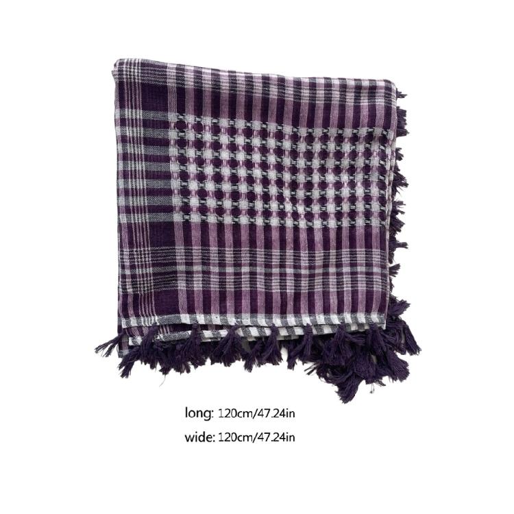 Écharpe Châle Élégante avec Franges Foulard Carré Foulard de Tête Idéal pour l'Extérieur