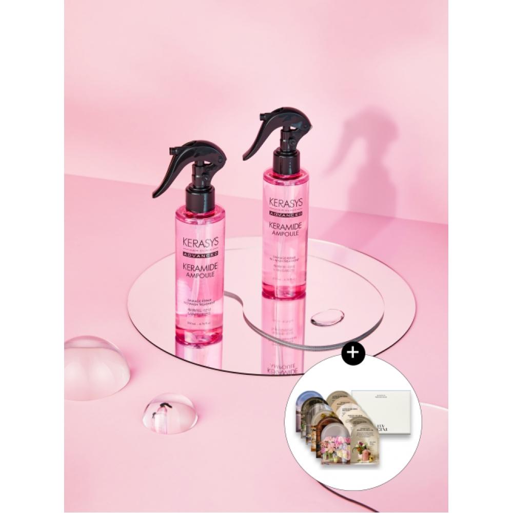 Kerasys Kerasys Keramide Extreme Damage No Wash Treatment 200ml 2 Pack + Rubcent Body Wash 6 Type Discovery Kit Gift NONE