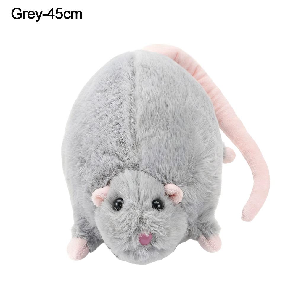 Plush Flower Branch Rat Doll 30/45/90cm Animal Figure Creative Mouse Doll  Kids Gift Birthday