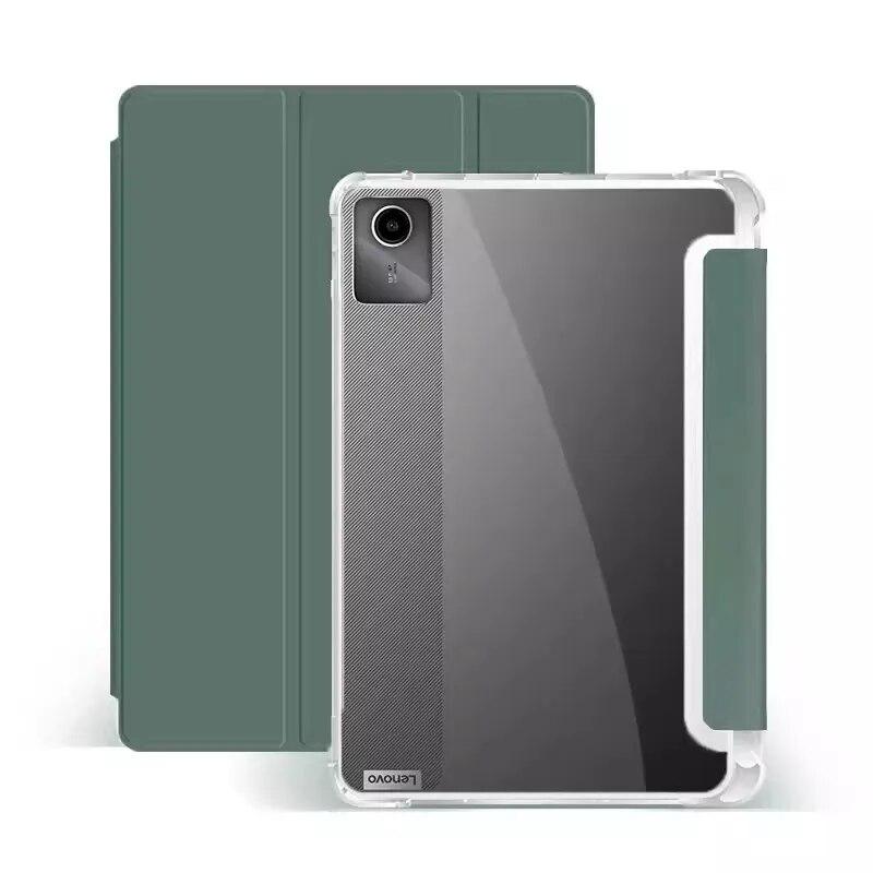 Mykt silikondeksel for Lenovo Tab M11 11 tommer 2024 Pad 11 P11 11,5 M10 Plus 10,6 P11 Plus Pro 11,5 Triple Fold Transparent deksel