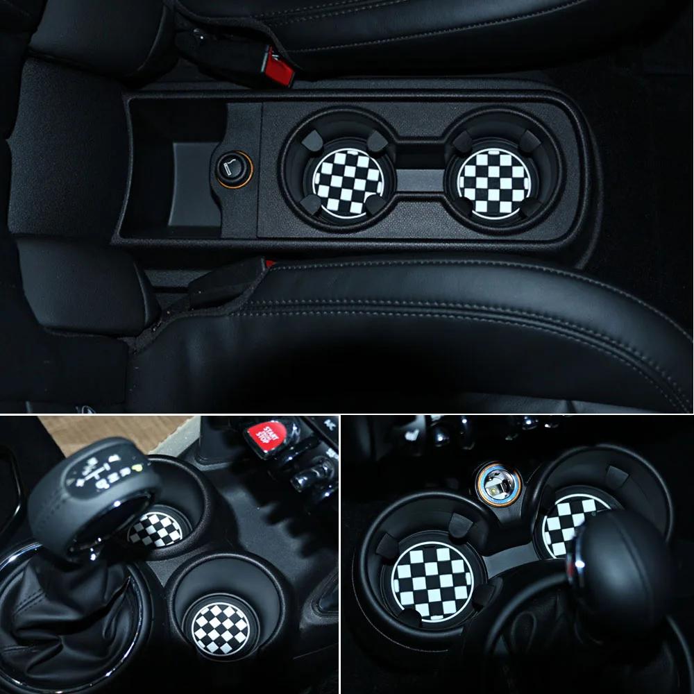 Anti-Slip Cup Mat For BMW MINI Cooper S R55 R56 R57 R58 Cup Holder Mat Shockproof Silica Gel Pad NOT FIT R55 R56 2014 Model