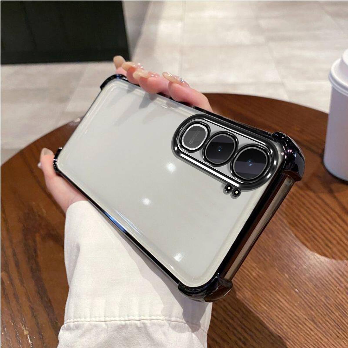 Case for Vivo Y31 5G Electroplated Color Border Clear Phone Casing Cover Vivo Y31 5G чёрный