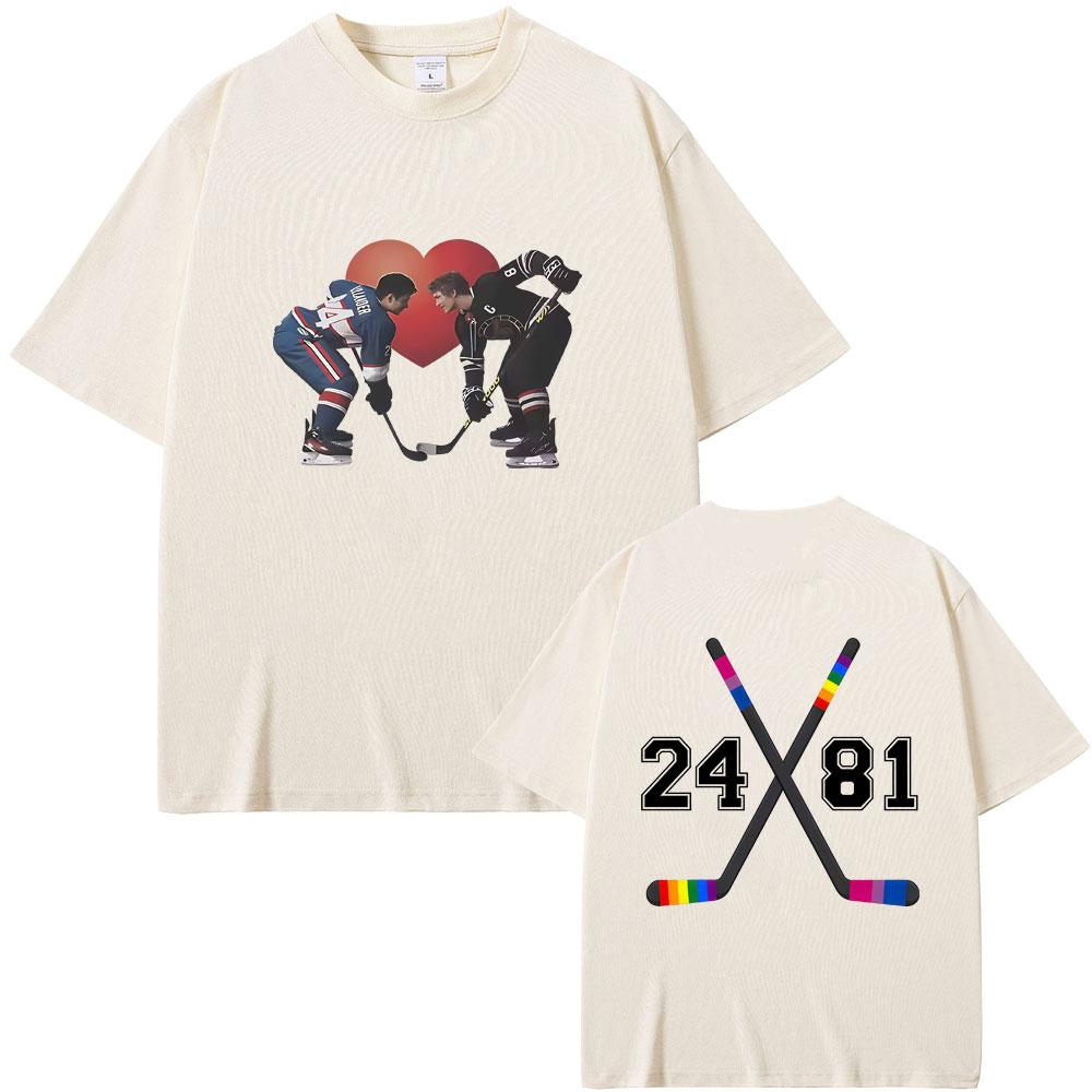 Heated Rivalry Shane Hollander Ilya Rozanov Hollanov 2481 Tshirt Men Women Clothing Oversized Tshirt Male Vintage Casual Tees