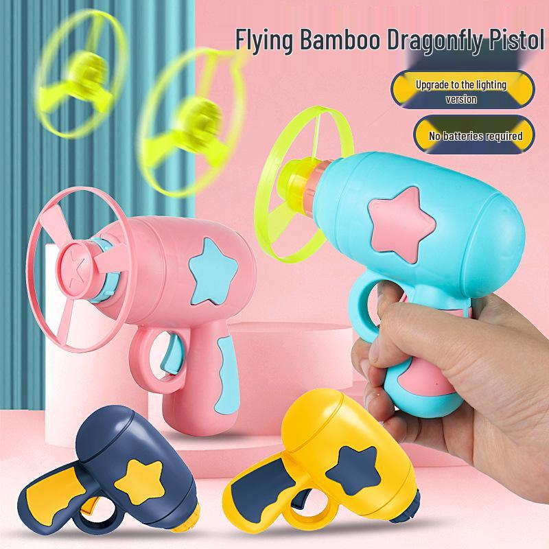 Luminous Bamboo Dragonfly & Spinning Tops: Children's Teaser Toys & Frisbees