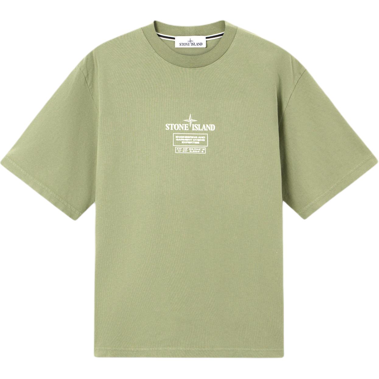 

Stone Island Badge Drop Shoulder Short Sleeve T-Shirt Men Tops K2S152100037S0193-V0055 S