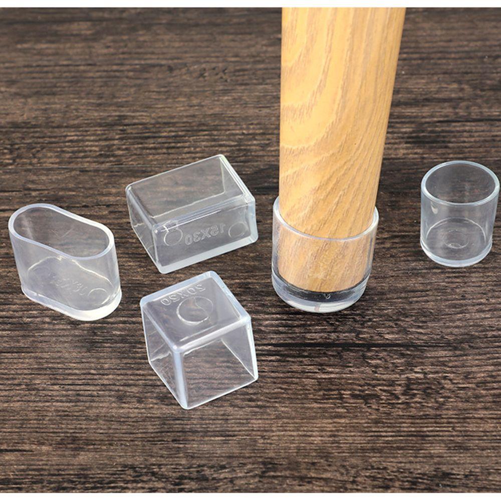 4pcs/set Table Round Bottom Socks Furniture Feet Chair Leg Caps Silicone Pads Non-Slip Covers