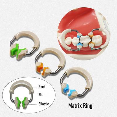1 Piece Dental Matrix System Set Contoured Matrices Clip Ring Matrix Bands Wedge Plastic Kit Dentistry Instrument Tool