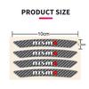 4Pc Car Rims Wheels Curved Carbon Fiber Sticker Decal For Nissan Nismo Note Armada Pulsar Pathfinder X-Trail Qashqai Accessories