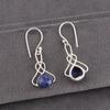 Sodalite Handmade Gemstone Earrings, 925 Sterling Silver Earrings Everyday Jewelry, Earrings For Engagement Gift