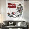 Custom Name sheepworld Wall Tapestry Aesthetic Wall Hanging Printed Fabric Blanket Decorative Tapestries for Bedroom Living Room Home Decor