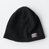 Avirex Single Knit Cap Knit Watch 028 Men's Fleece-Lined Beanie, Short, Autumn/Winter Hat, Cap, Black,