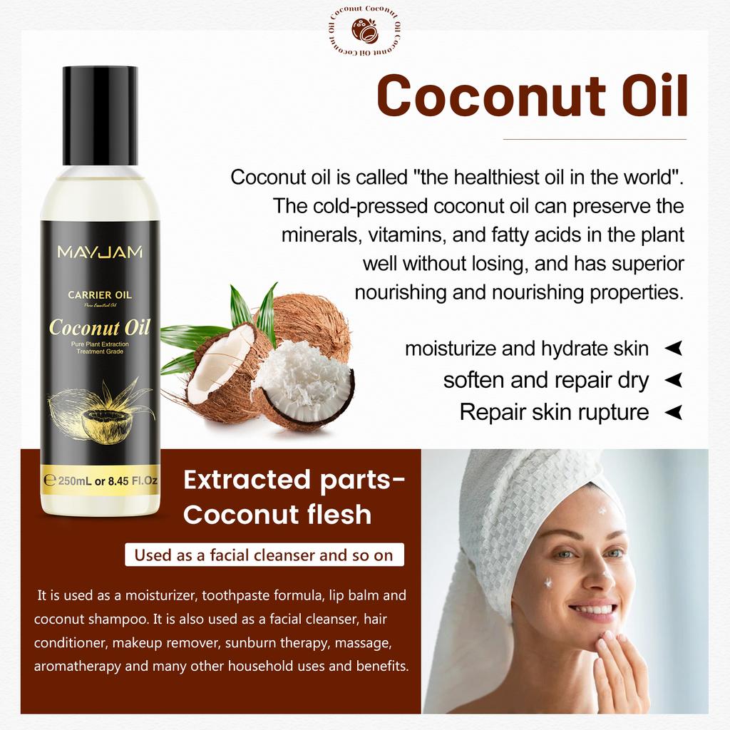 MAYJAM 250ml 8,8oz Nosný olej Make Cuticle Oil Creames Tělové oleje Balzámy na rty Sladké mandle Šípkový olej z hroznových jader Jojoba Olivový olej