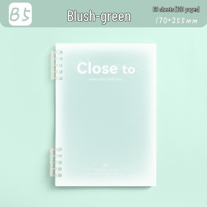 B5 Comfort Coil Notizbuch: Herausnehmbares Loseblatt mit horizontalen Linien, ideal für Studententagebücher.