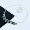 Natural Raw Apatite Gemstone Necklace In 925 Sterling Silver Handmade Gemstone Jewelry Perfect Gift for Her Boho Statement Necklace For Gift
