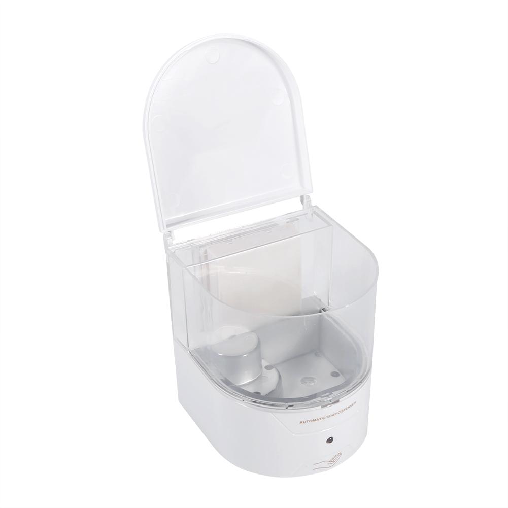 600ML vit ABS automatisk sensor tvåldispenser vägg automatisk dispenser