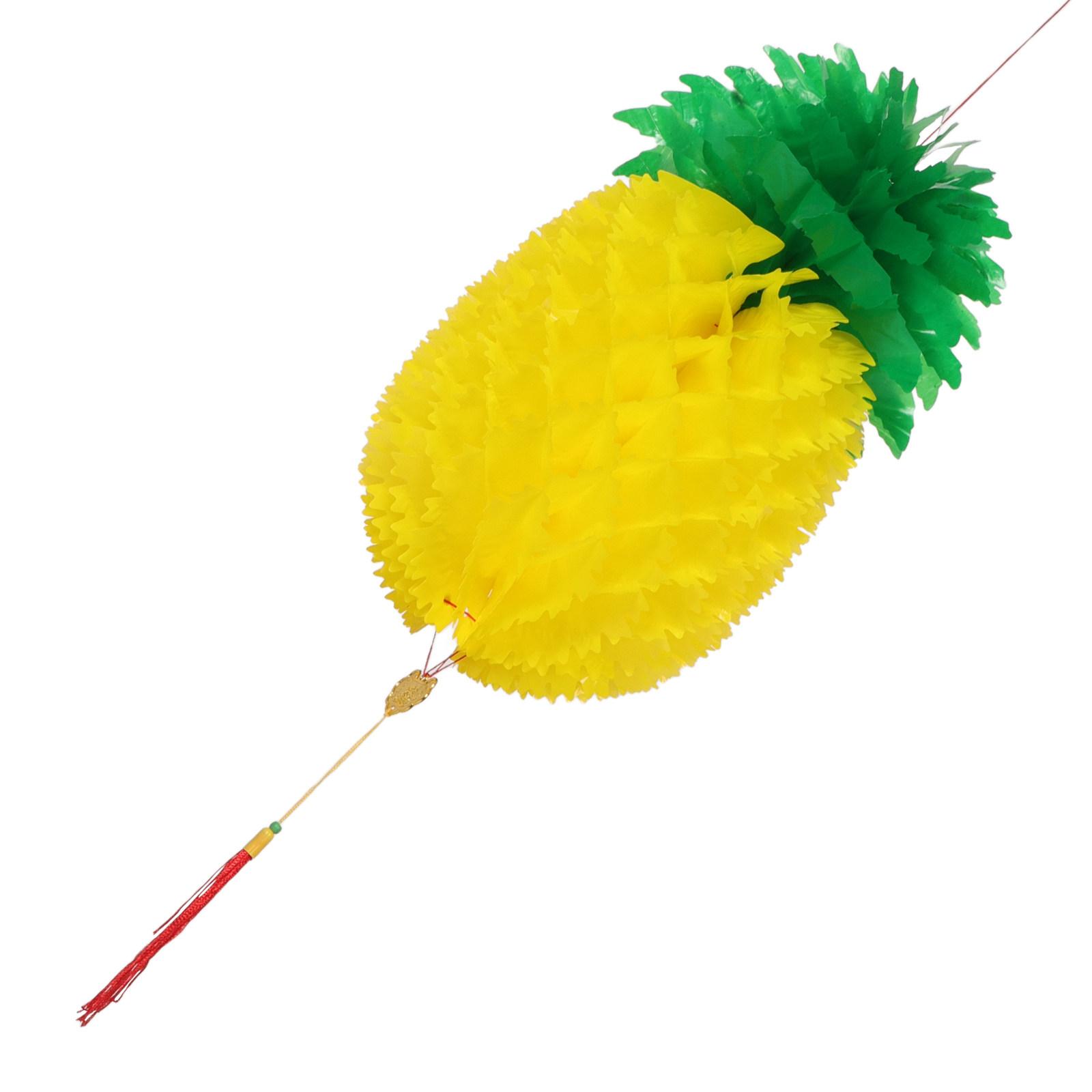 Pineapple Lantern Decor Hanging Pineapple Lantern Tropical Party Decoration Fruit Honeycomb Ceiling Lanterns Outdoor other