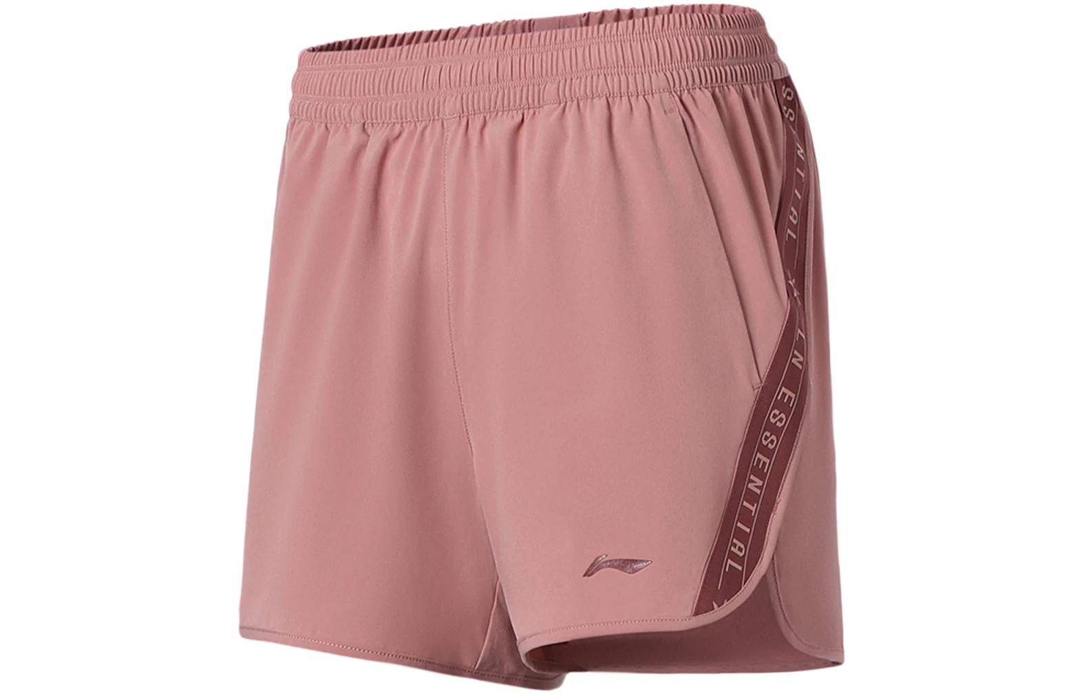 Li Ning Fitness Series Casual Shorts Women s Rose Pink Moderate AKSS356-5 XL