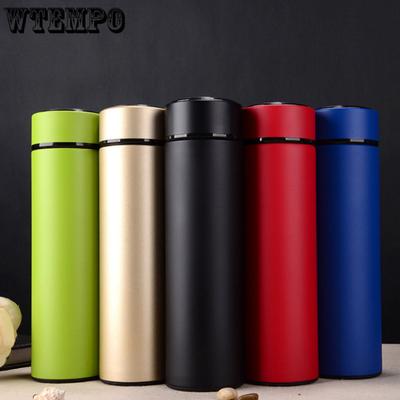 Tragbarer Thermosbecher, 500 ml, Isolierflaschen, tragbarer Thermosbecher aus Edelstahl, Wasserflasche, Reise-Teebecher, Büro-Thermosbecher