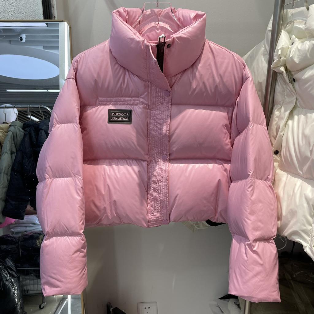 2024 winter new stand-up collar ultra-light short down jacket women's 90 white duck down high-quality thickened trendy jacket