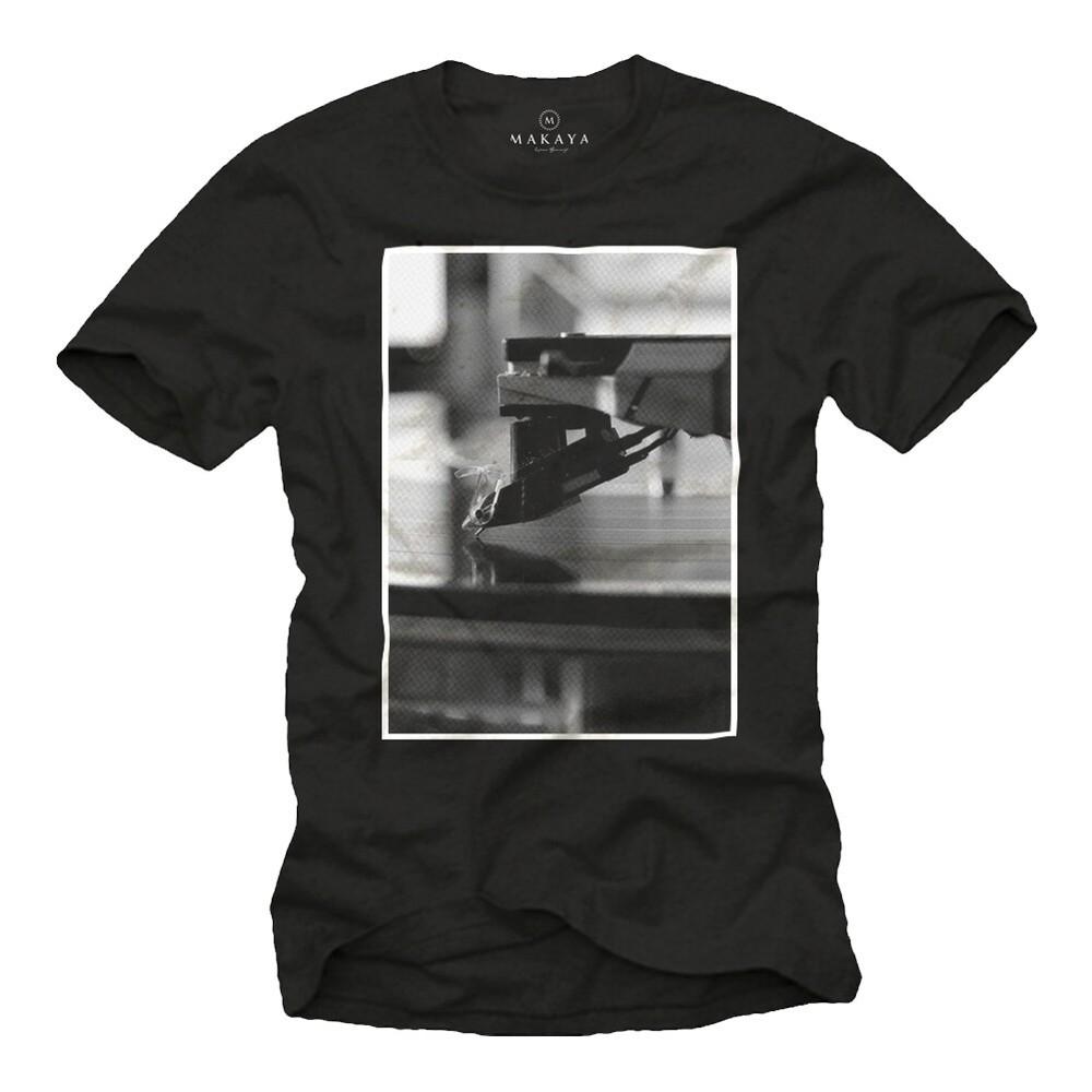 COOL MUSIC T SHIRT DJ RECORD NEEDLE HEADPHONES TURNTABLE MENS Unisex T-Shirt M