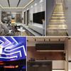 [Rye] LED Strip Light DC5V COB Tape Light Suit Flexible High Density LED Tape Light 1.5m 320 LEDsm Warm White 3000K 180° Emitting CRI90, Power Cord