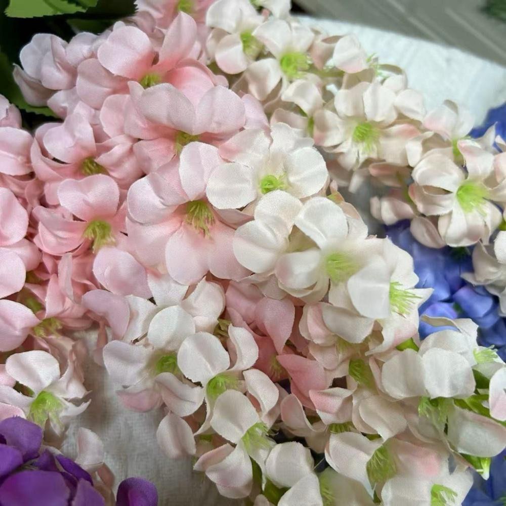 5 Stems Hyacinth Artificial Flowers Multicolor Silk Petal Simulation Snapdragon Flowers Floral Arrangement Simulated Flower