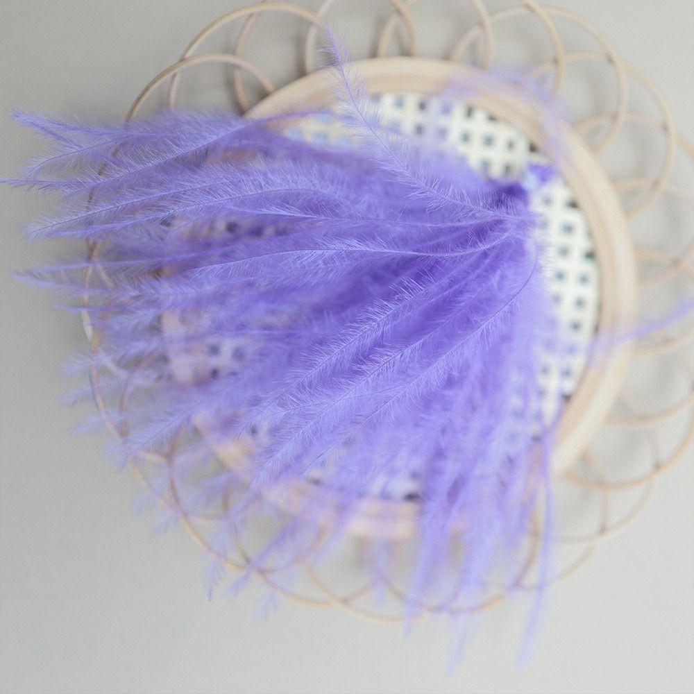 50Pcs Multicolor Ostrich Feathers 5-8cm Feathers Trim  for Home Wedding Party