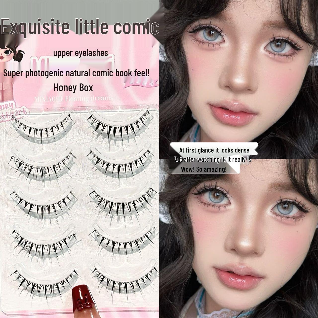 

Exquisite Honey Box False Eyelashes - Natural Photogenic Manga Style