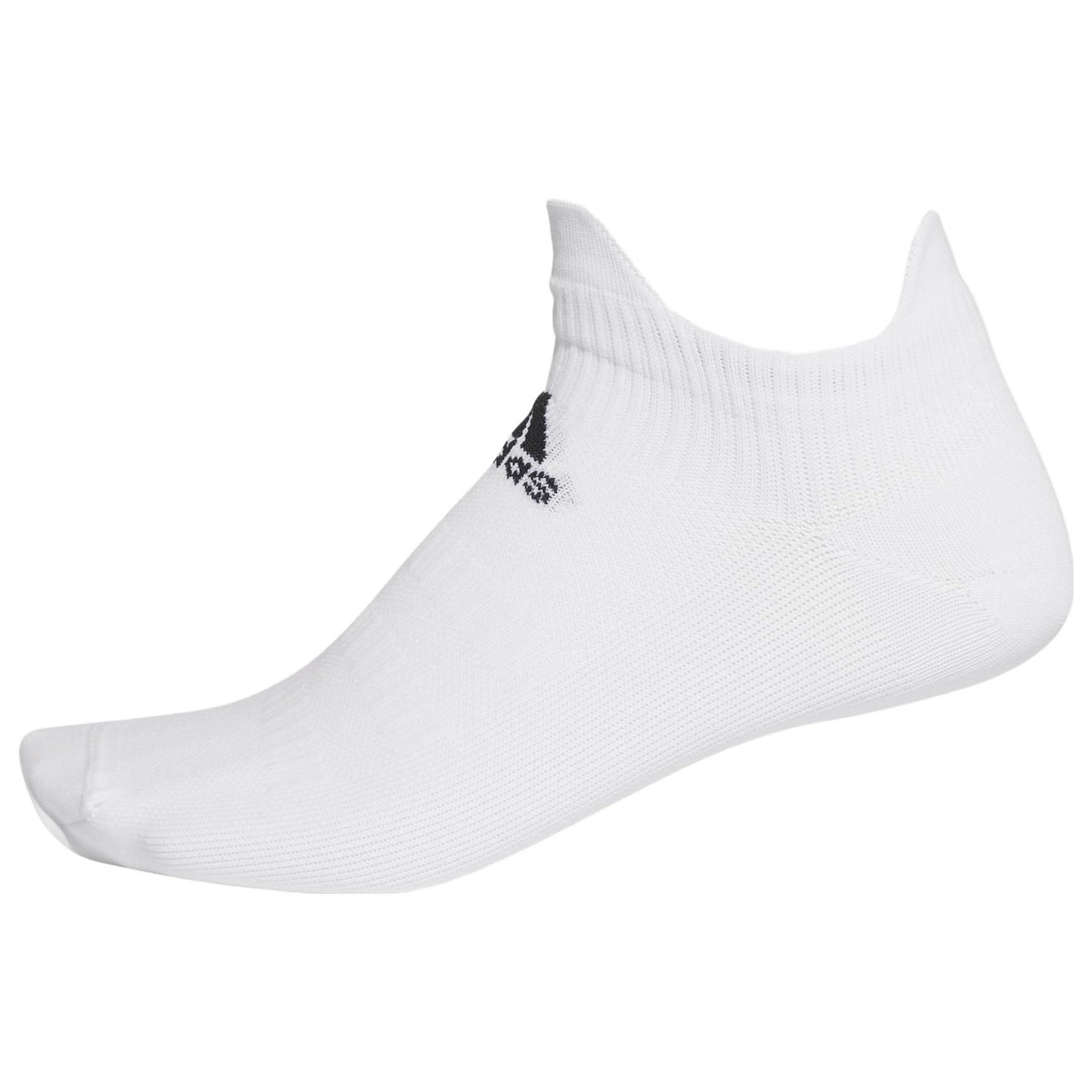adidas Alphaskin No Show Socks  White  Men s FK0957 L