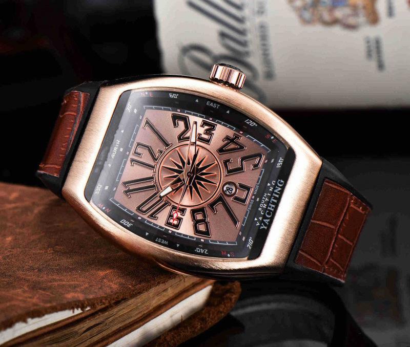 Men s Business Fashion Barrel-Shaped Quartz 3-Pin Calendar Watch Available