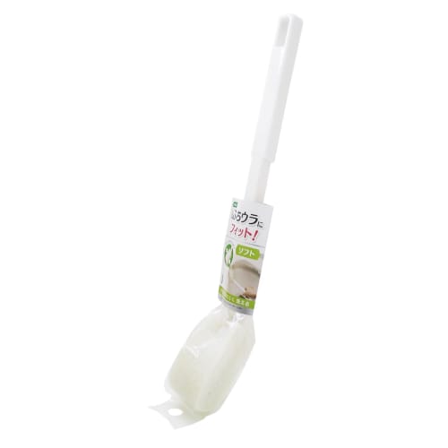 Ohe Toilet Brush, Approx. 36cm H x 5cm W x 6cm D, White, Toilet Cleaner Soft CH, Compact, Slim, Acrylic Nonwoven Fabric