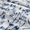 Floral Duvet Cover Set Queen Reversible Blue and White Flower Branches Leaf Print Comforter Cover Vintage Farmhouse Bedding Set