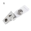Badge Card Holder Stainless Steel Lanyard Clips Key Name Tag Lanyard Clips Binder Stationary Reel