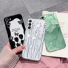 For Samsung S21 FE Plus Ultra Phone Case Ink Painting Soft TPU Clear Silicone Anti Drop Back Cover For Galaxy S 21 Funda Bumper