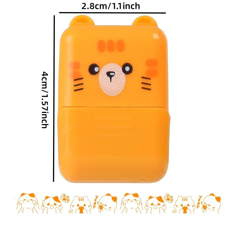 Cute Animals Cartoon Character Rolling Stamp DIY Creative Seal Graffiti Handbook Roller Decoration Stationery Journal Supplies