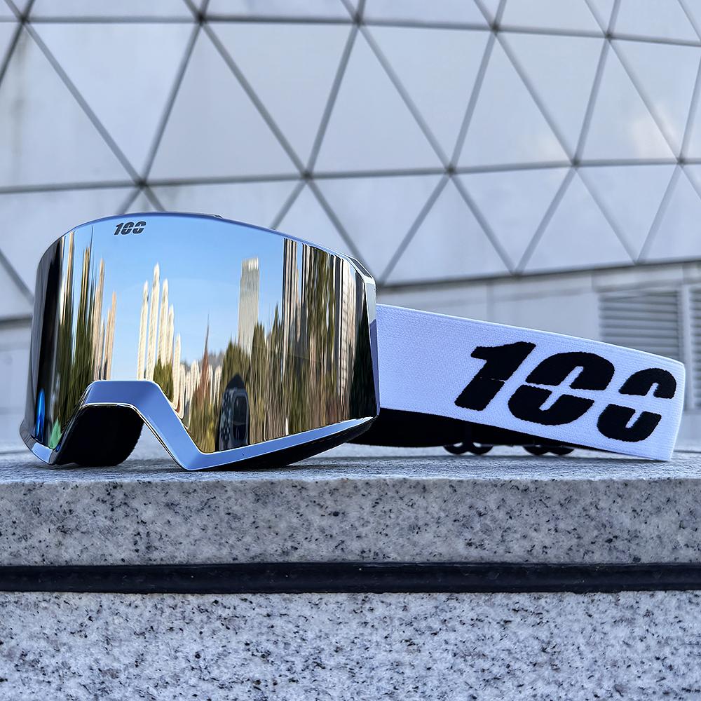 Magnetické lyžařské brýle Dvouvrstvé HD sklo Lyžování Proti zamlžování UV400 Snowboardové brýle Muži Ženy Lyžařské brýle Ochranné brýle