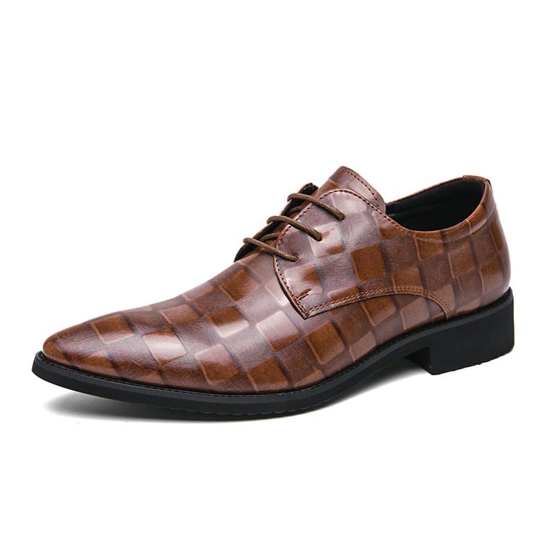 Fashion High Quality Brand Men's Leather Casual Shoes High-end Banquet Pointed Dress Shoes Formal Suit Office Men's Business Shoes