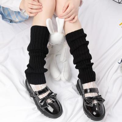 Kadın Tozluklar Bot Manşetleri Uyluk Yüksek Sıcak Örme Diz Çorapları Siyah Harajuku Bacak Isıtıcıları Hediyeler Gotik Lolita Gotik Y2k Ayak Örtüsü