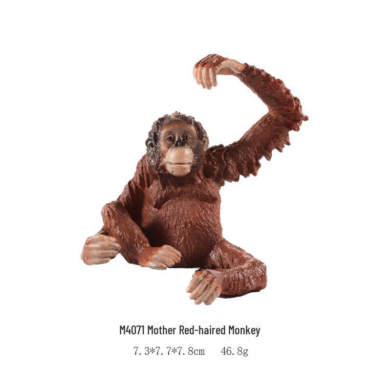 Cross-border Children's Educational Orangutan Model Toy: Handcrafted Static Chimpanzee Ornament