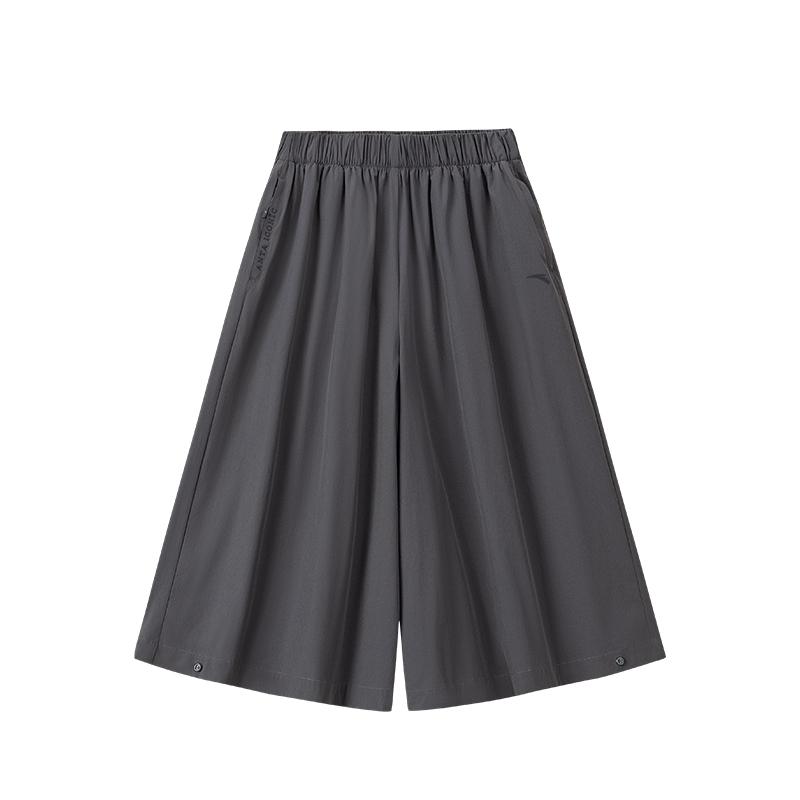 Anta Simple Loose Daily Commuting Quick-Dry Cool Shorts Women Shorts Castle-Gray 162628516-1