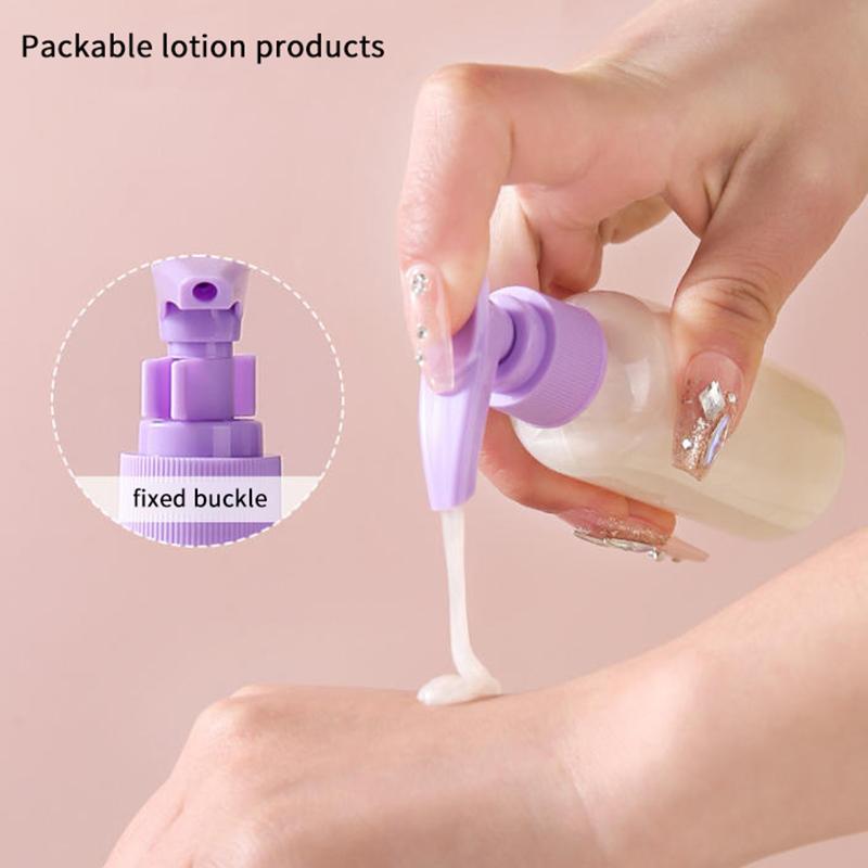 Kit de 6 Frascos de Tamanho Viagem à Prova de Vazamento Recipientes Portáteis para Higiene Pessoal Vazio Cosmético Loção Tônico Spray Shampoo Essenciais Creme