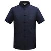 Men's Ethnic Summer Tang Suit: Short-Sleeved Stand Collar Monk Robe-Inspired Hanfu Top
