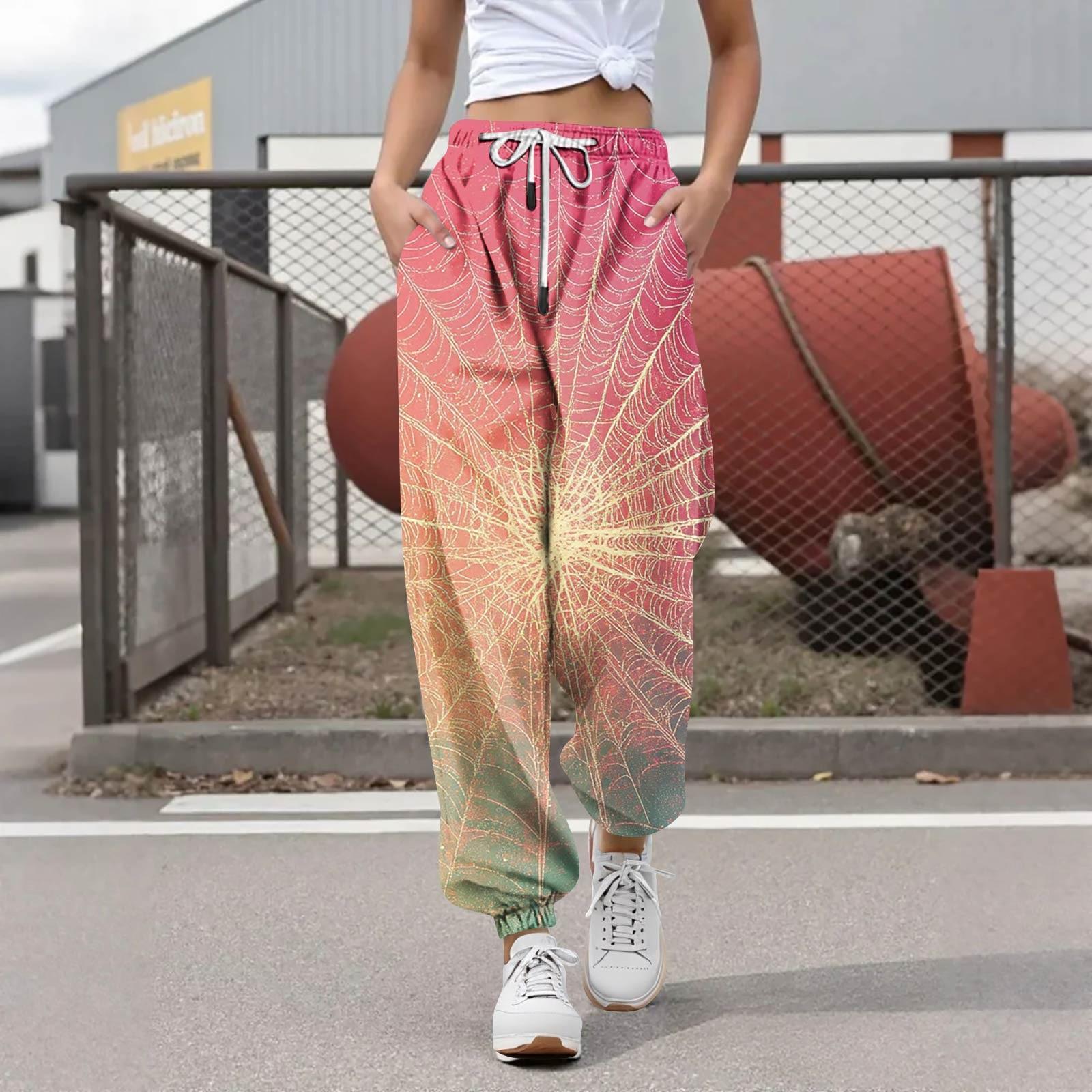 

Women s Casual Fashion Halloween Printed Leisure Pants Sweatpants Trousers Drawstring Elastic Waist Drawstring Drawstring Pants S