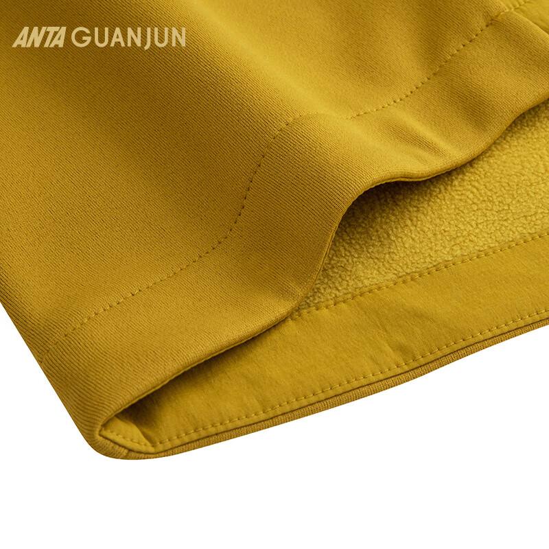 ANTA Men's Champion Outdoor Fleece Windproof Hooded Jacket