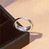 New Niche Fine Party  Valentine's Day Ring Popular Real Zirconia  Light Luxury Simple Geometric Women'sRingJewelry