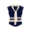 2025 Summer French Style Ice Silk Striped Shawl Cardigan - Sleeveless, Slimming, Casual for Women
